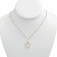 Heart & Pearl Necklace - LPL Creations
