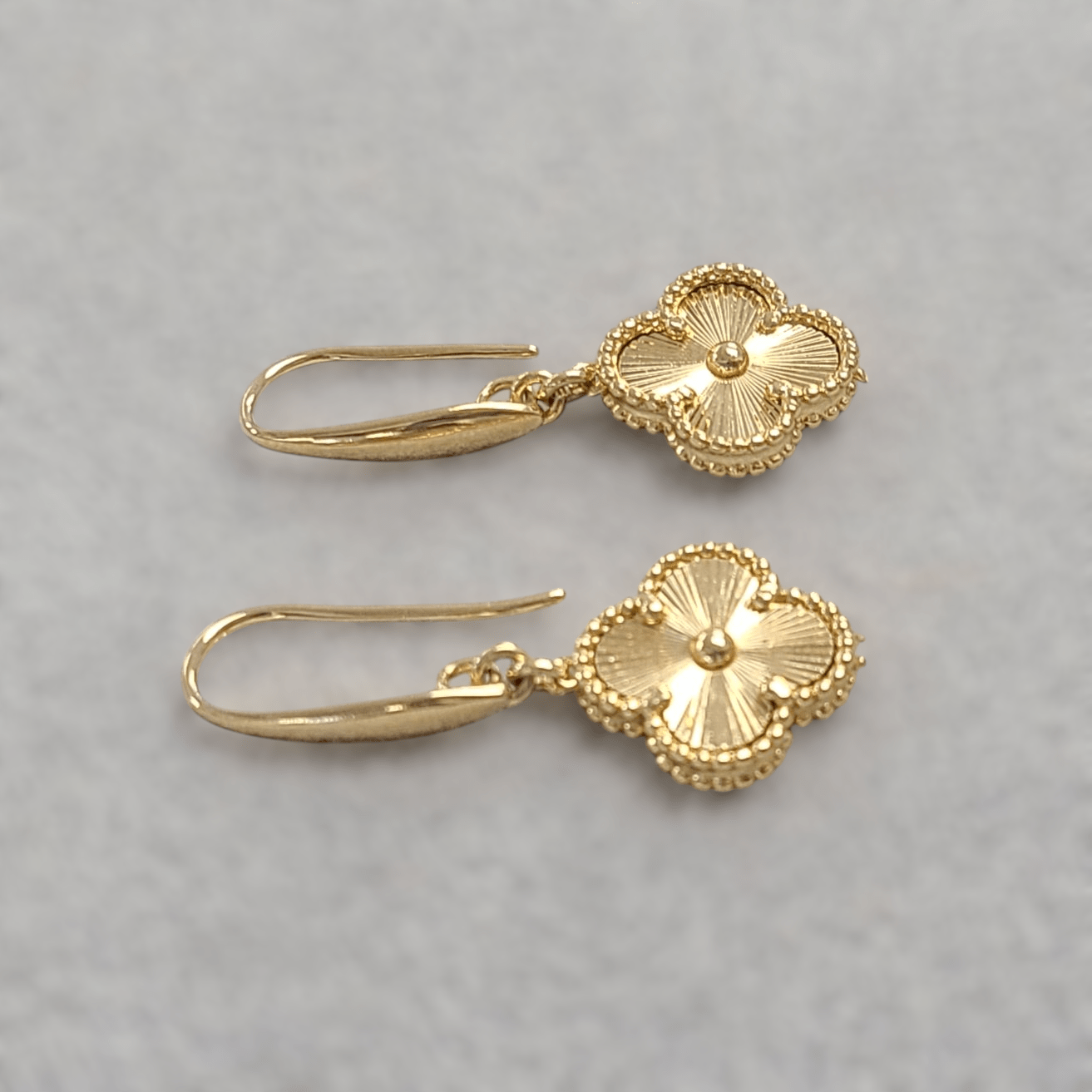Gold Flower Earrings - LPL Creations