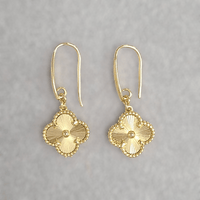 Gold Flower Earrings - LPL Creations