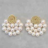 Fan Pearls Earrings - LPL Creations