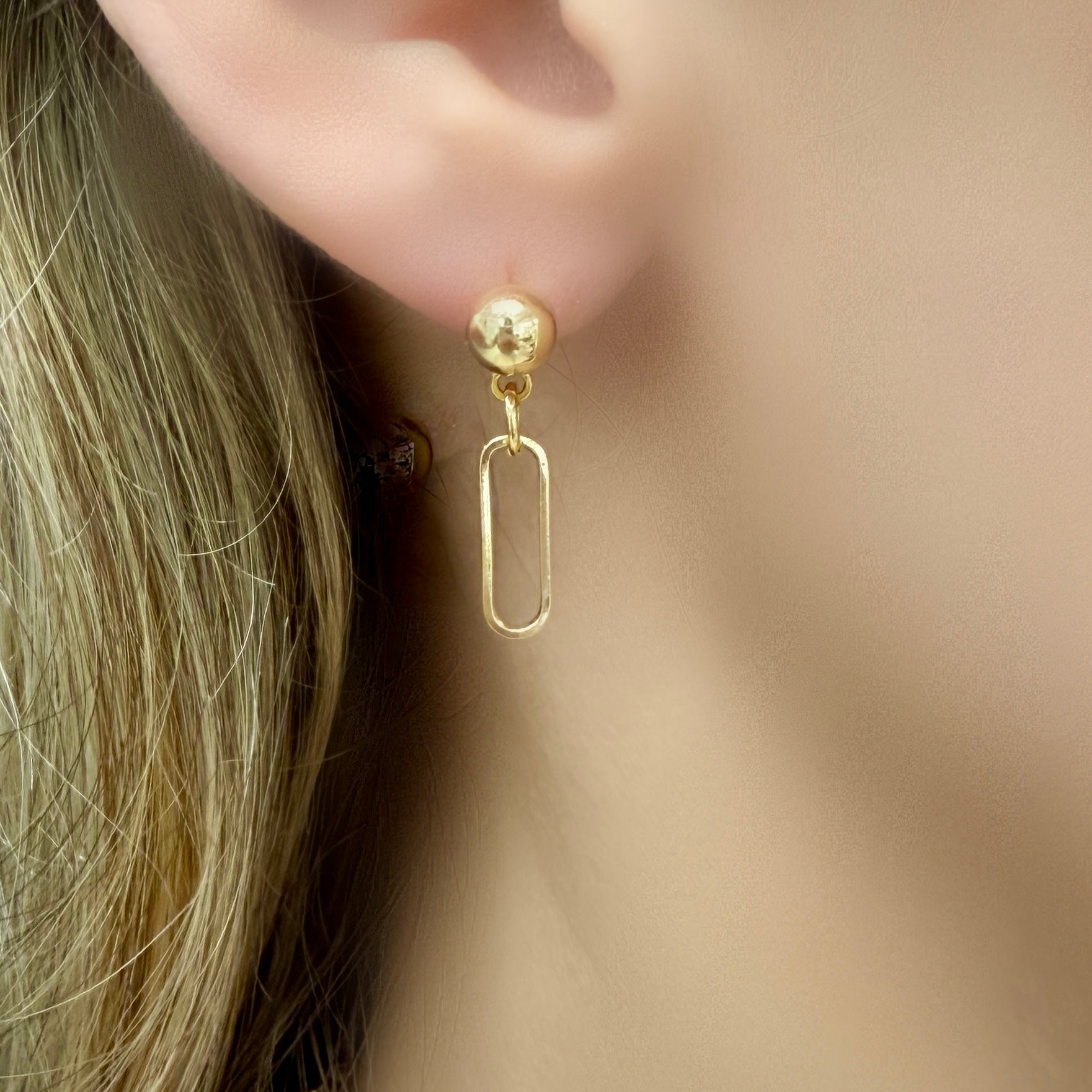 Small Paperclip Earrings - LPL Creations