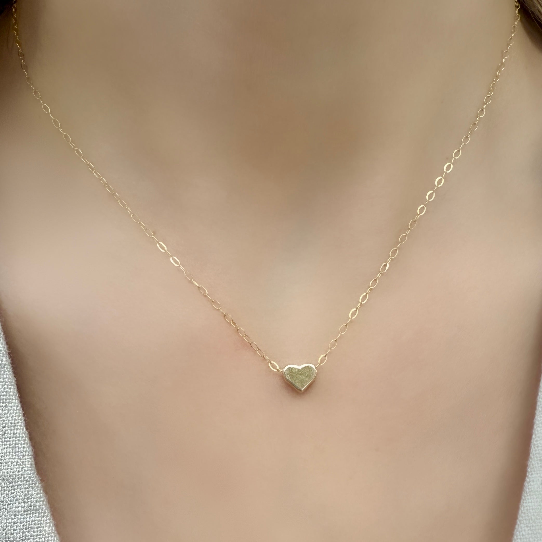 Single Gold Heart Necklace - LPL Creations