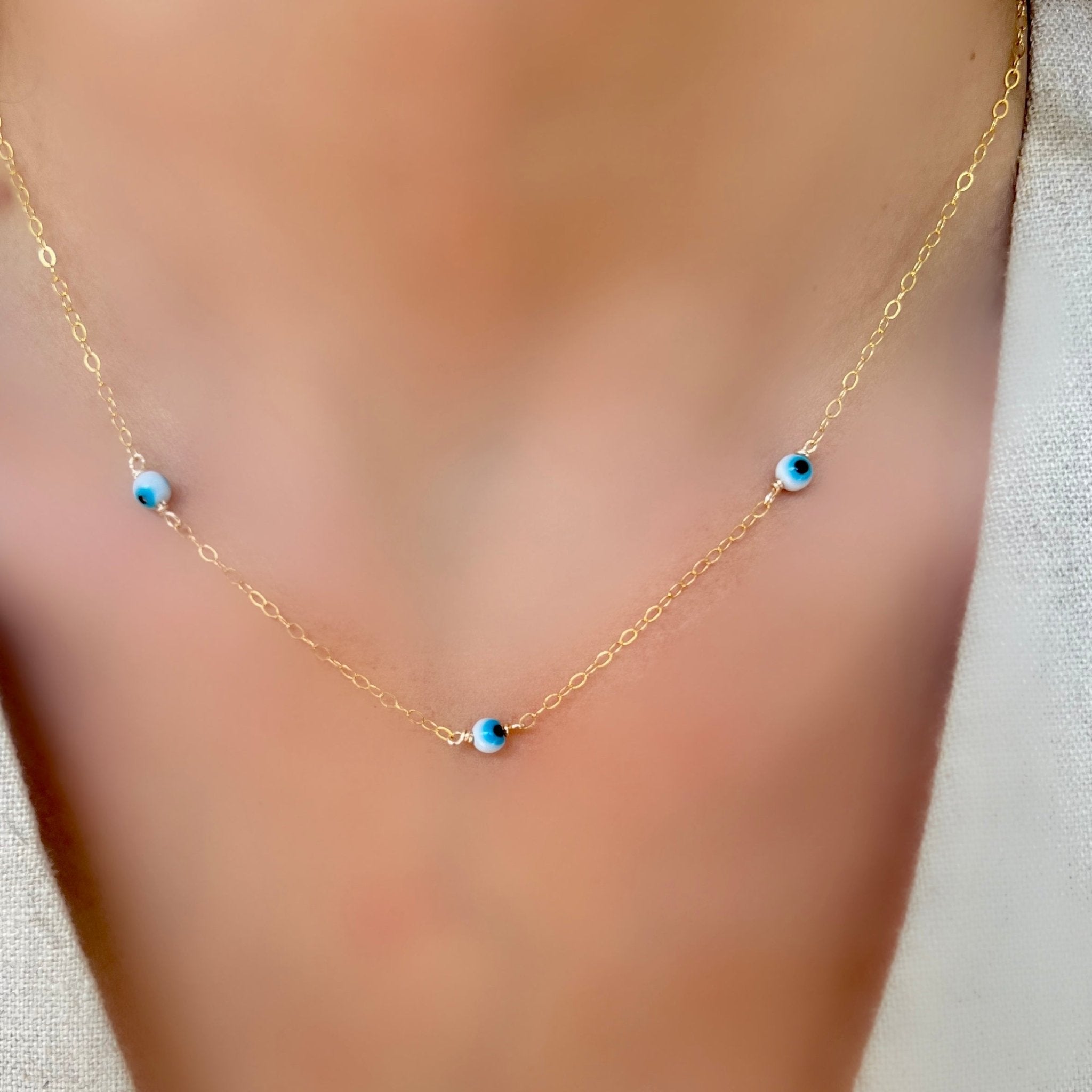 Mini Evil Eye Necklace - LPL Creations