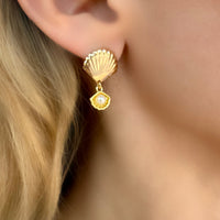 Shell on Shell Earrings - LPL Creations