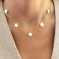 5 Star Rating Necklace on woman - LPL Creations
