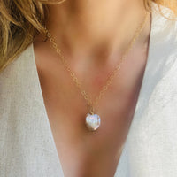 Peach Baroque Necklace - LPL Creations