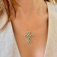 Sparkling Cross Necklace - LPL Creations