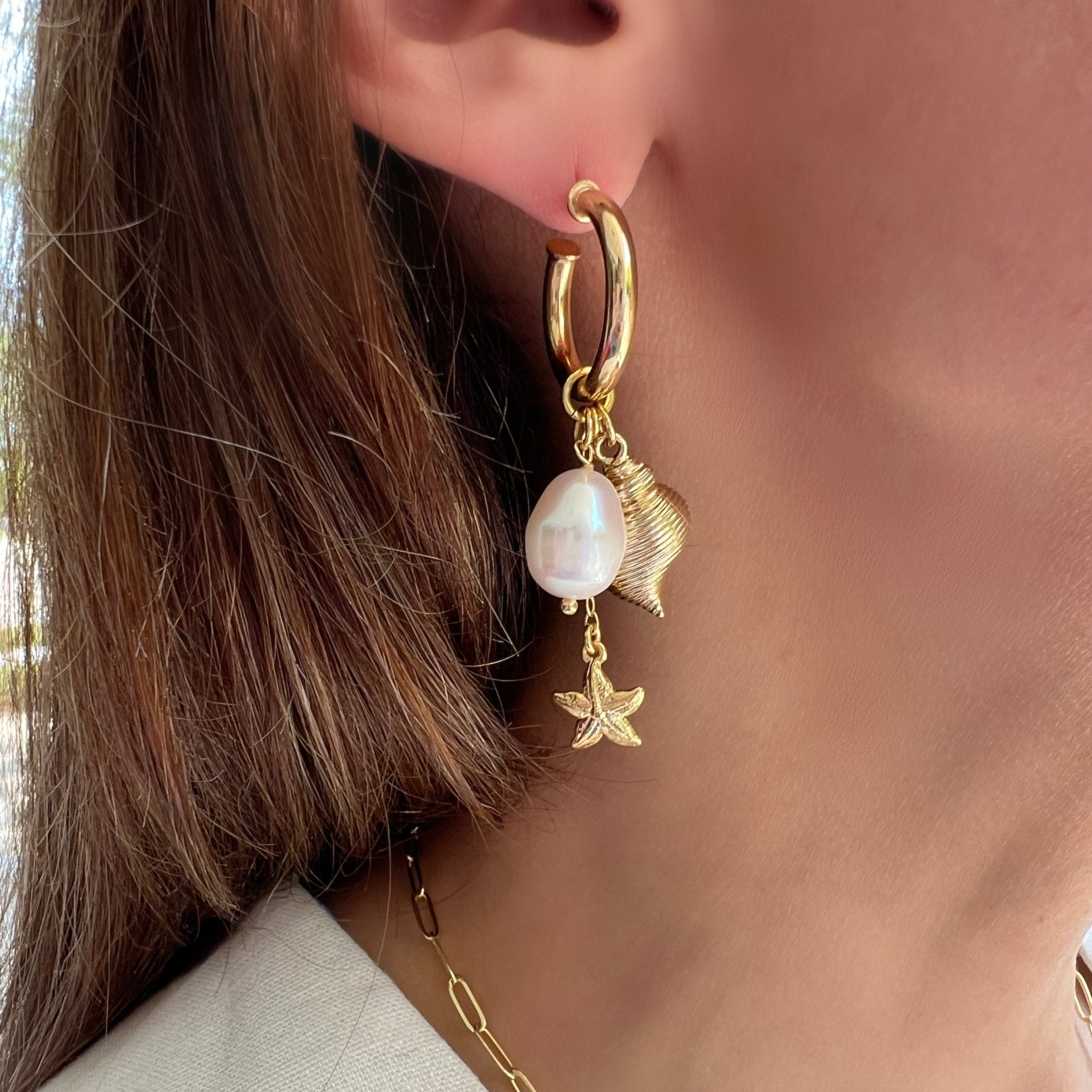 Seaside Hoop Earrings - LPL Creations
