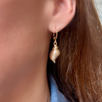 Seashell Mini Hoop Earrings - LPL Creations