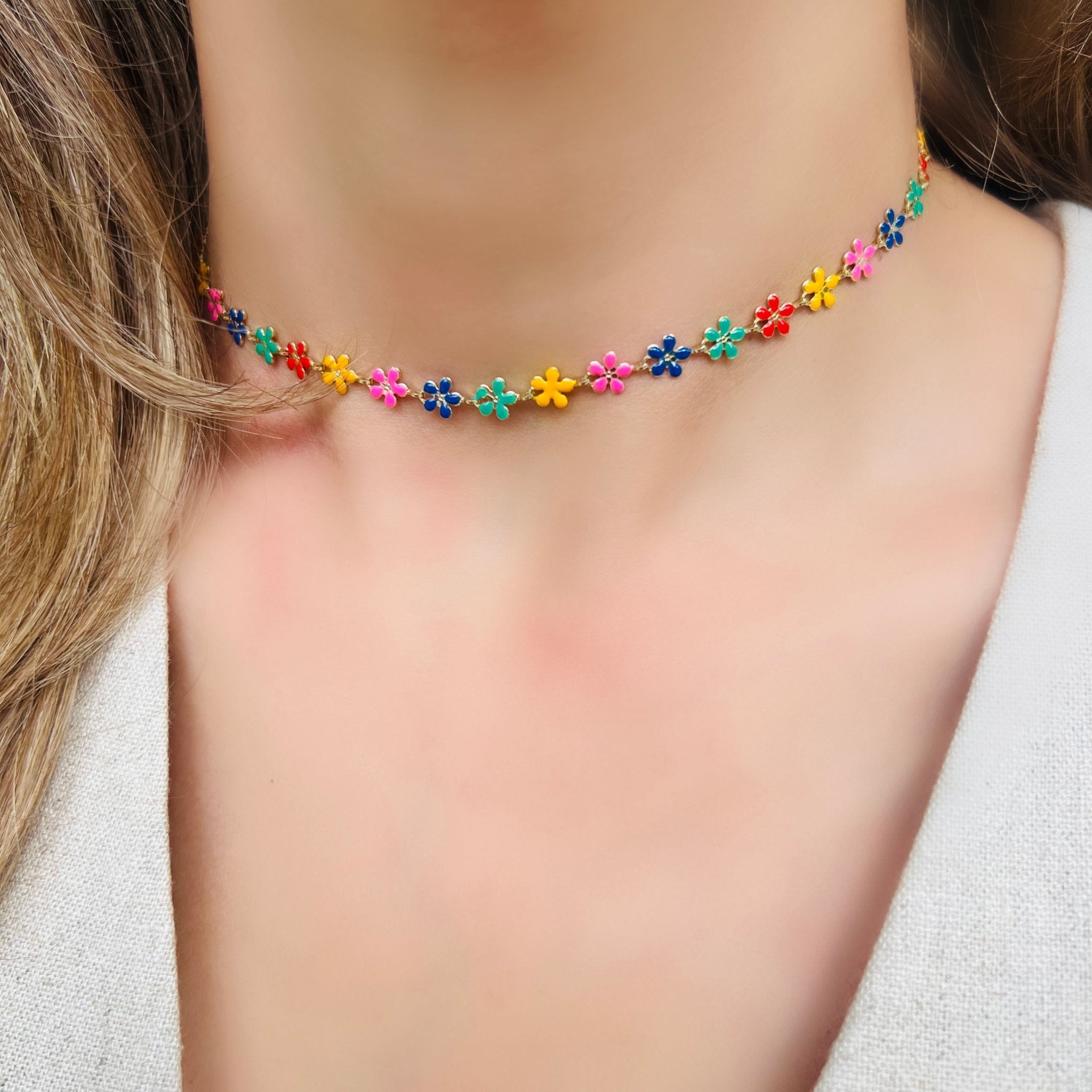 Vibrant Blooms Necklace - LPL Creations