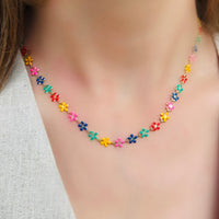 Vibrant Blooms Necklace - LPL Creations