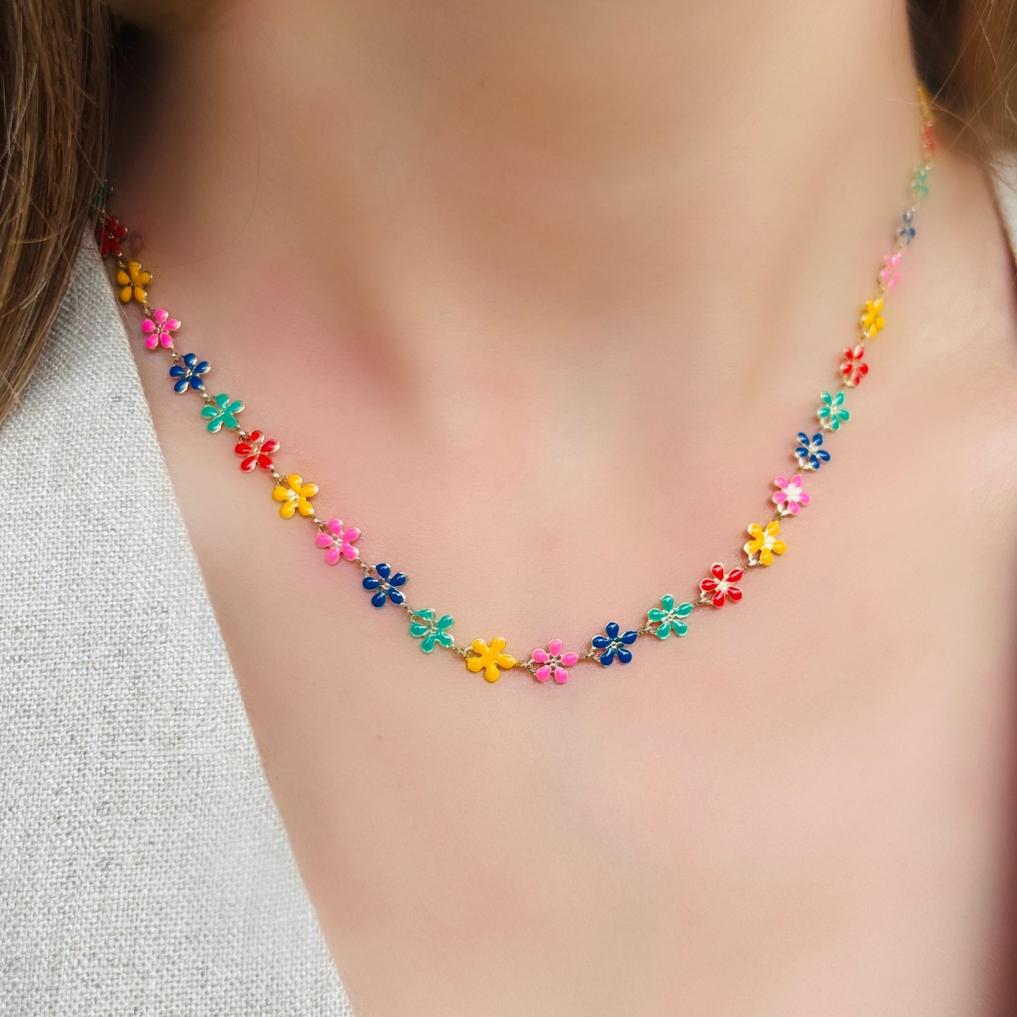 Vibrant Blooms Necklace - LPL Creations