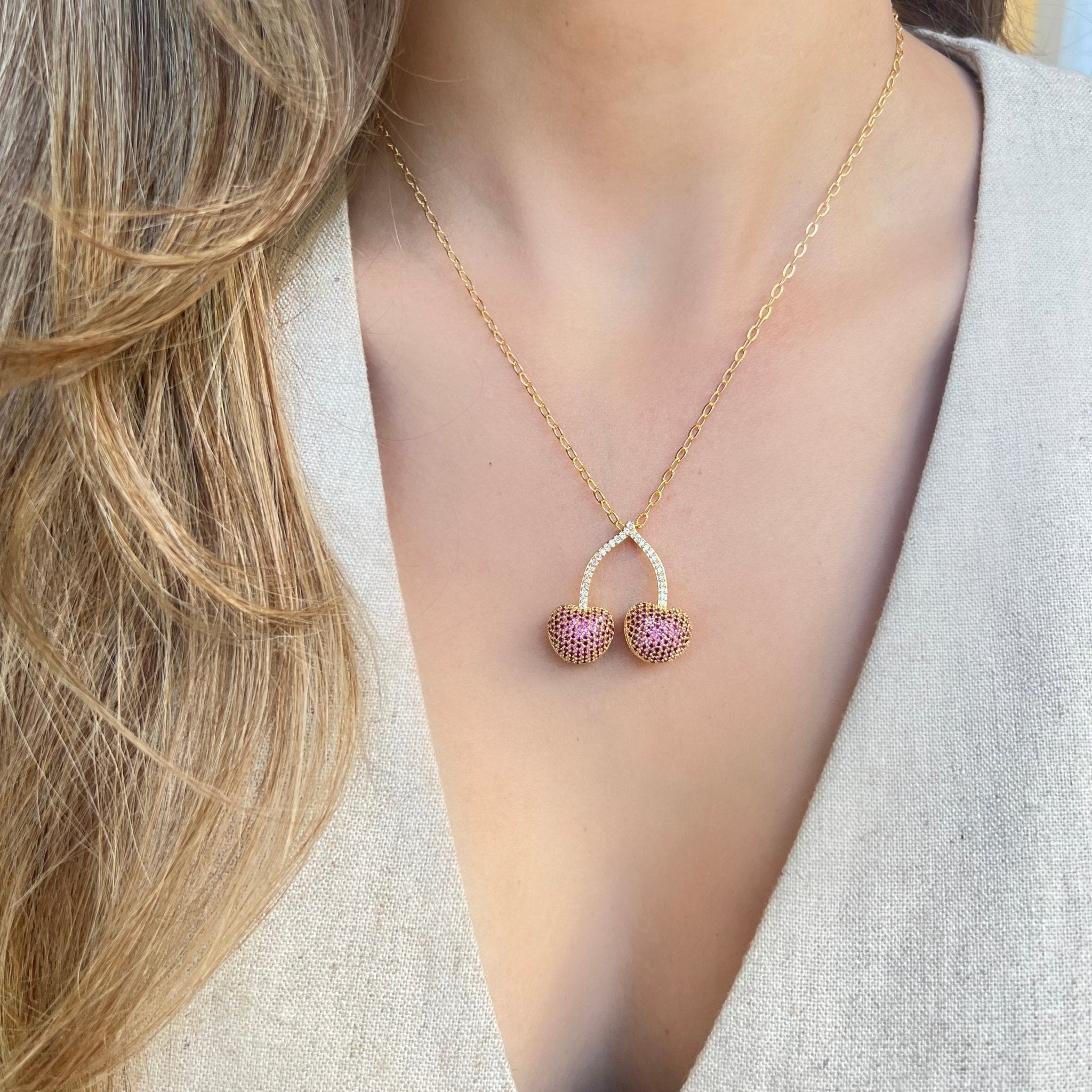 Cherry Necklace - LPL Creations