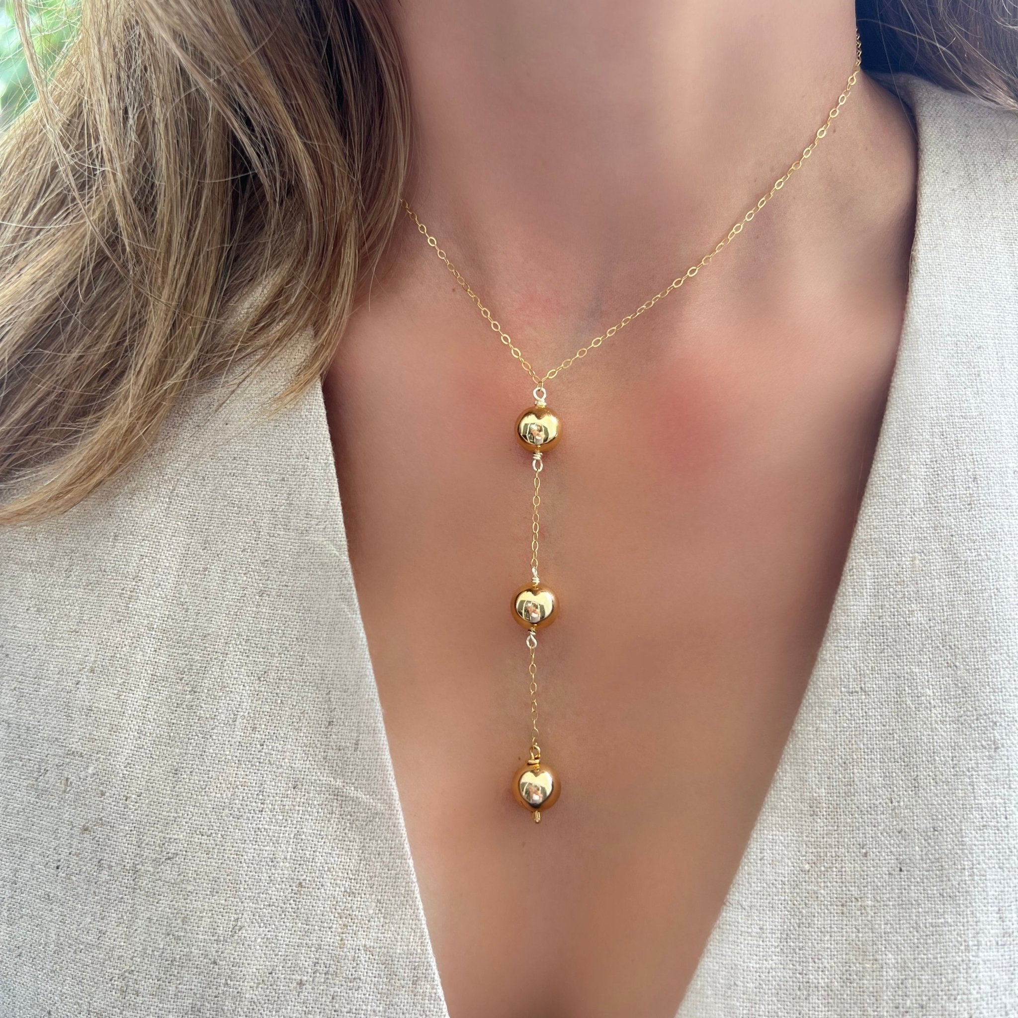 Gold Trio Necklace - LPL Creations