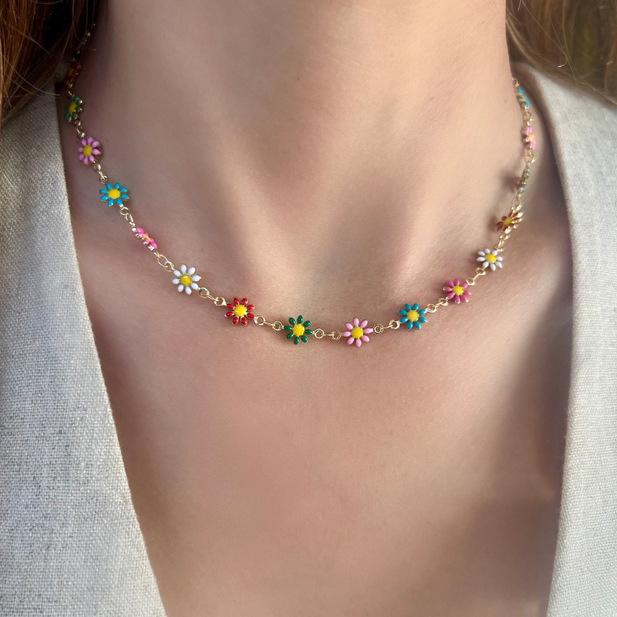 Daisies Necklace - LPL Creations