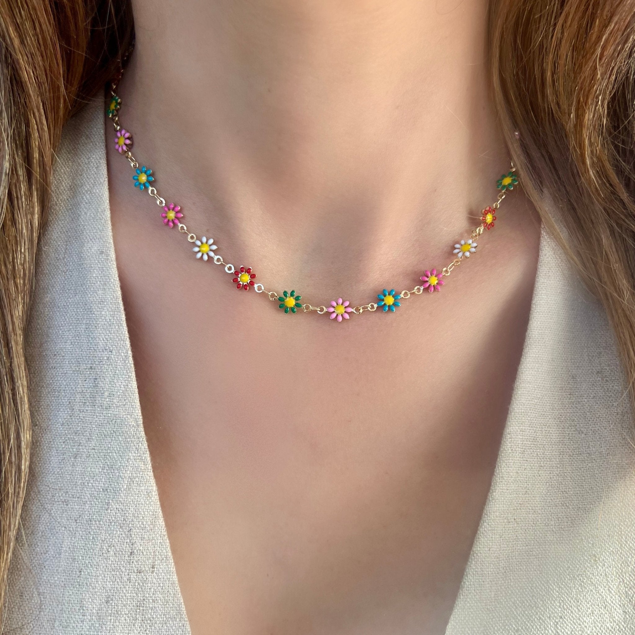Daisies Necklace - LPL Creations