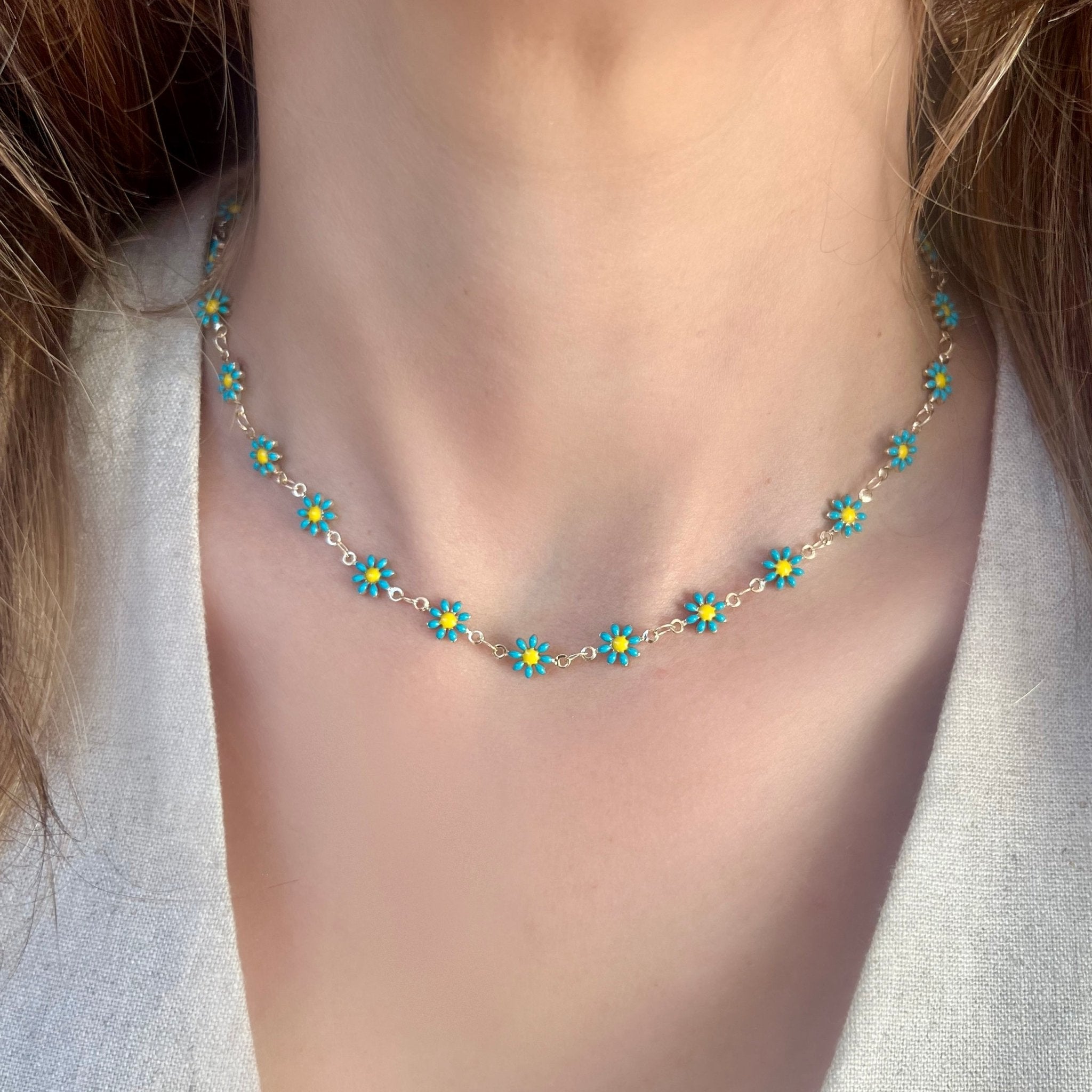 Daisies Necklace - LPL Creations