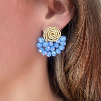 Crystal Fan Earrings - LPL Creations