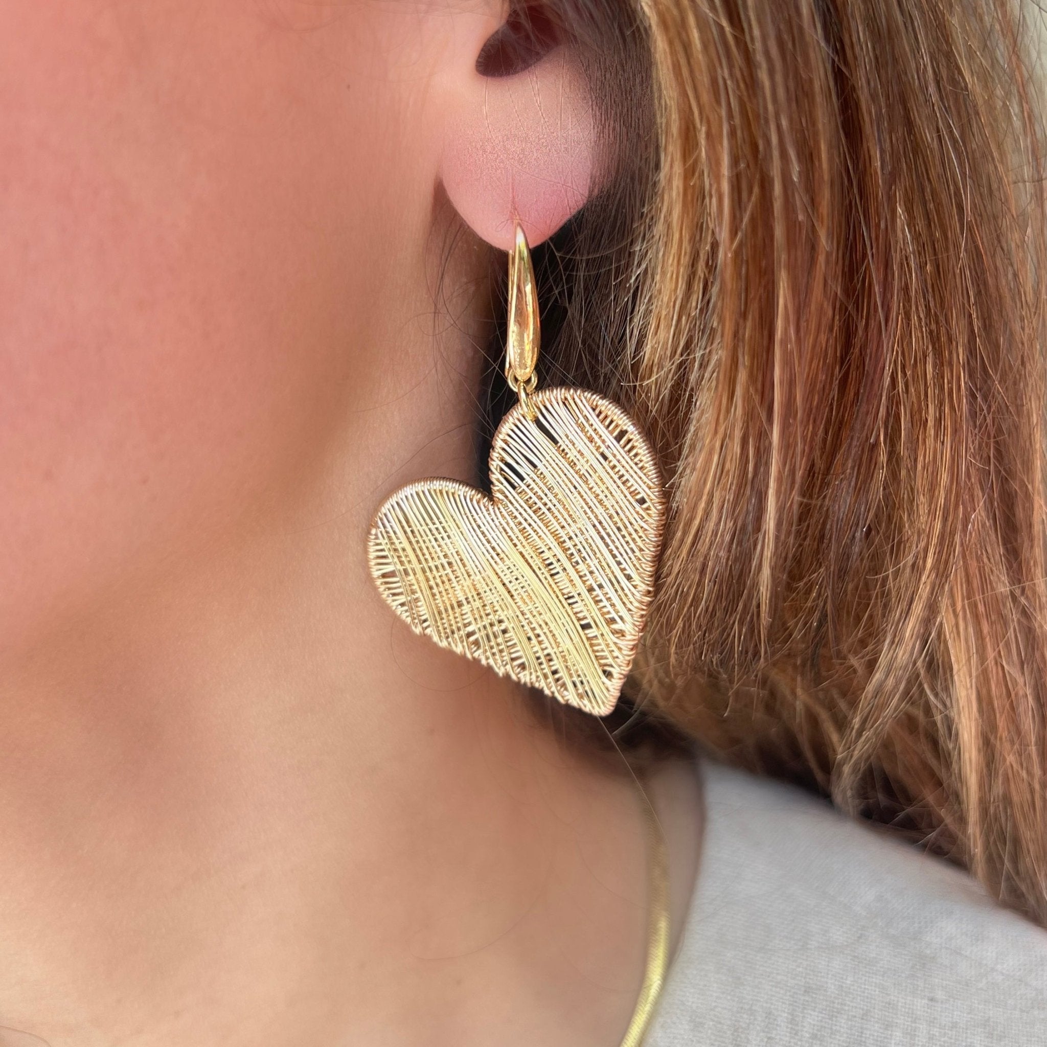 Adore Heart Earrings - LPL Creations