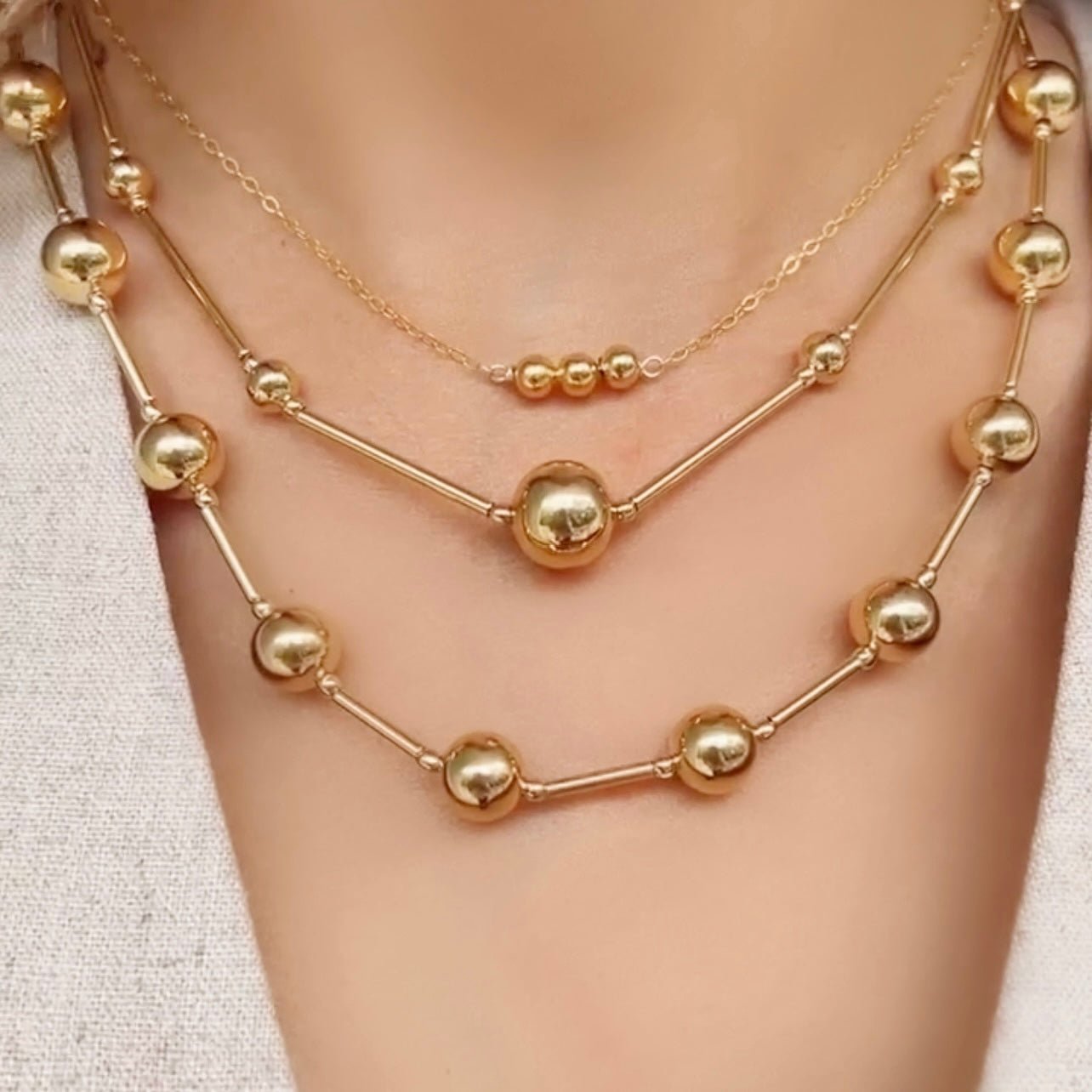 Lili Gold Short Necklace - LPL Creations
