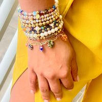 Winter Beach Bracelet on Hand - LPL Creations