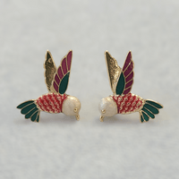 Hummingbird Stud Earrings - LPL Creations
