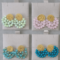 Crystal Fan Earrings - LPL Creations