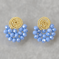 Crystal Fan Earrings - LPL Creations