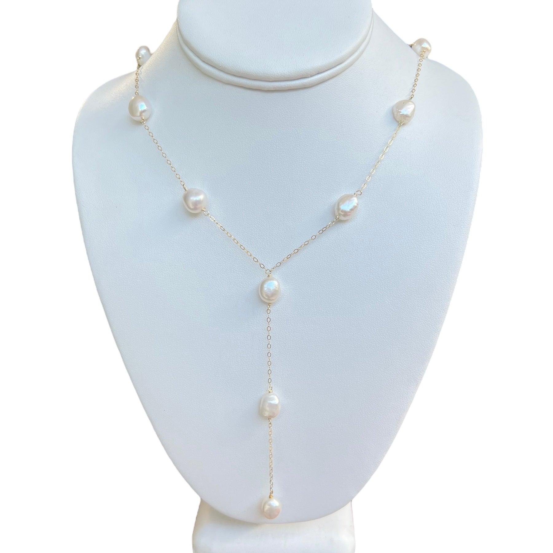 Modern Pearl Necklace - LPL Creations