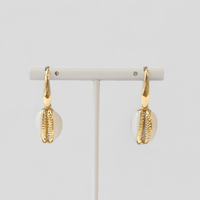 Enamel Seashell Earrings - LPL Creations