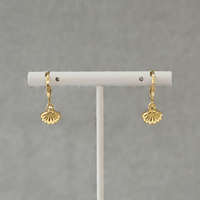 Oyster Mini Hoop Earrings - LPL Creations