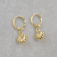 Oyster Mini Hoop Earrings - LPL Creations