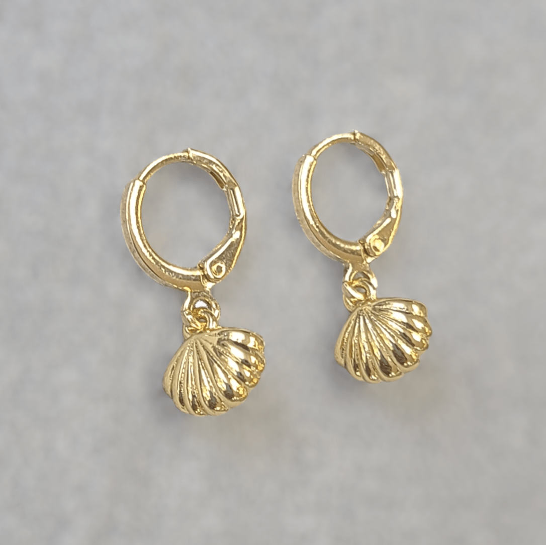 Oyster Mini Hoop Earrings - LPL Creations