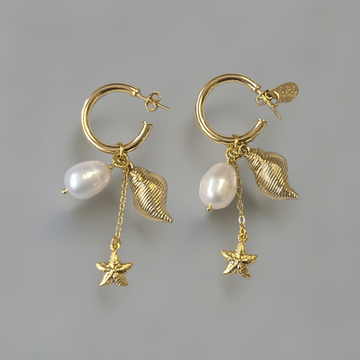 Seaside Hoop Earrings - LPL Creations