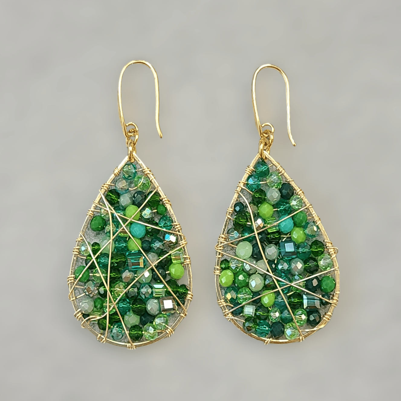 Drop Crystals Earrings - LPL Creations