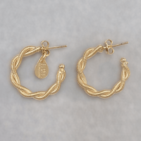Twisted Hoop Earrings - LPL Creations