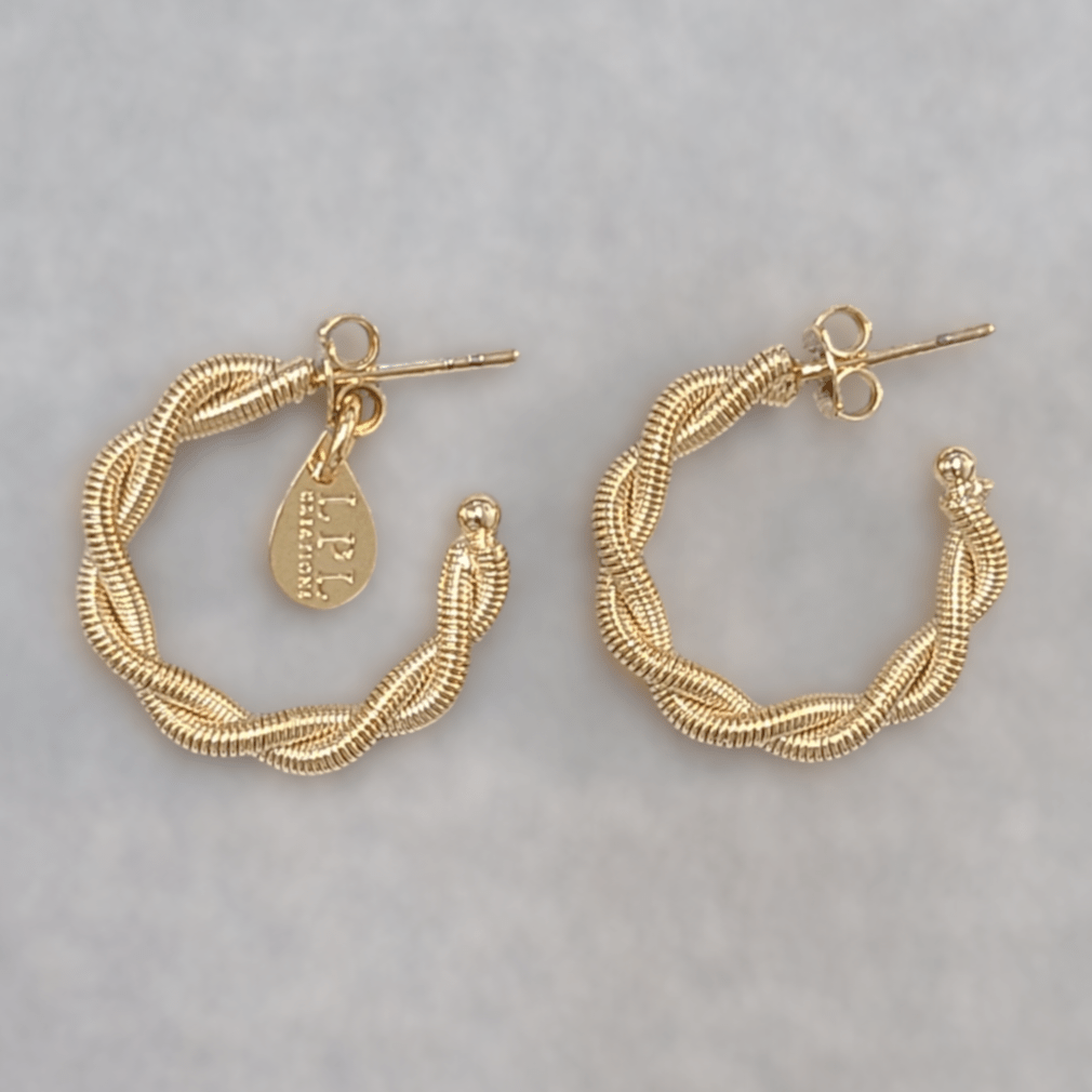Twisted Hoop Earrings - LPL Creations