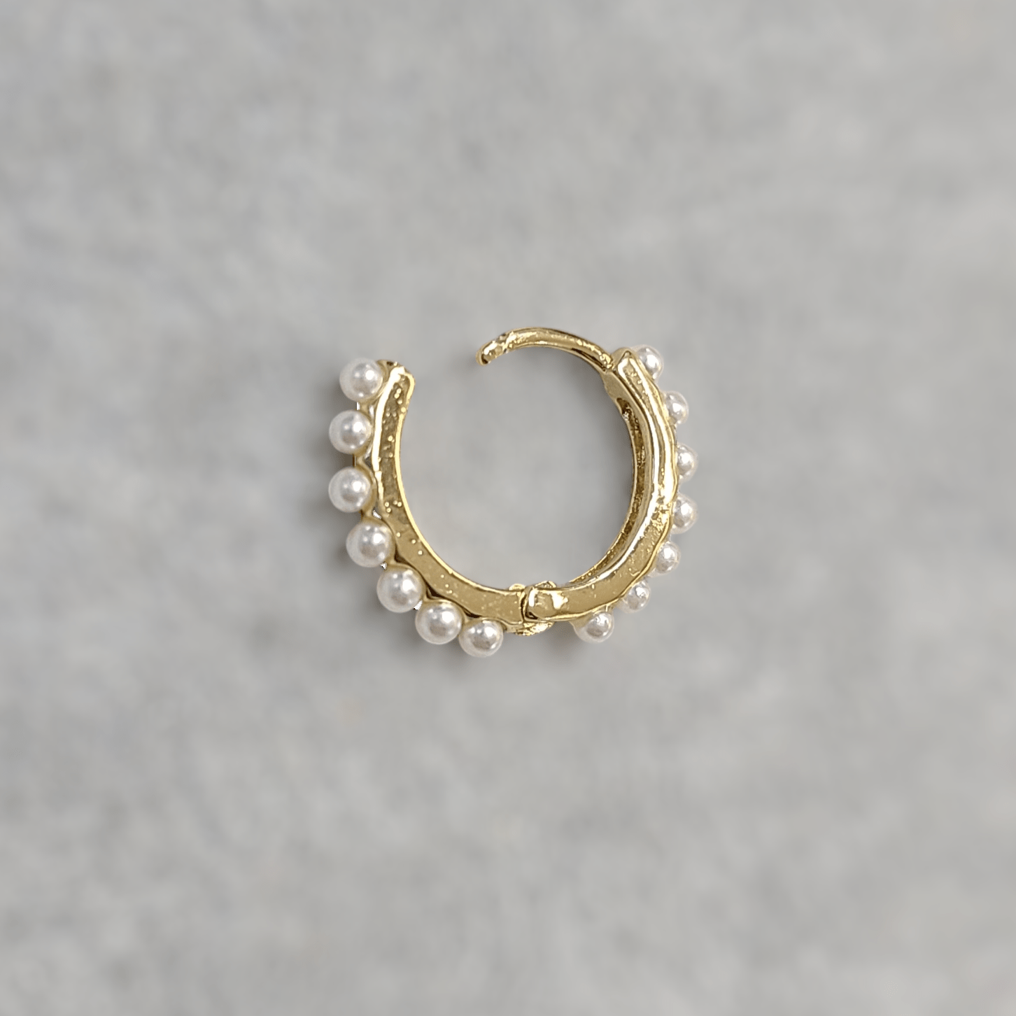 Mini Pearl Hoops Earrings - LPL Creations