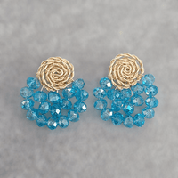 Crystal Fan Earrings - LPL Creations
