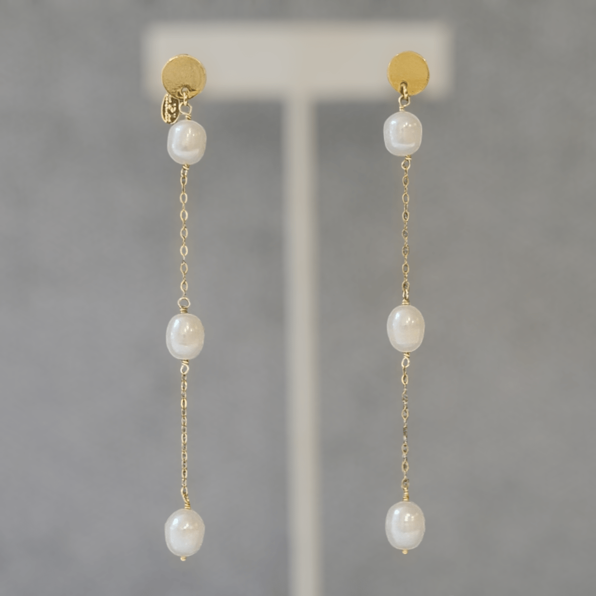 Trio Pearls Earrings - LPL Creations