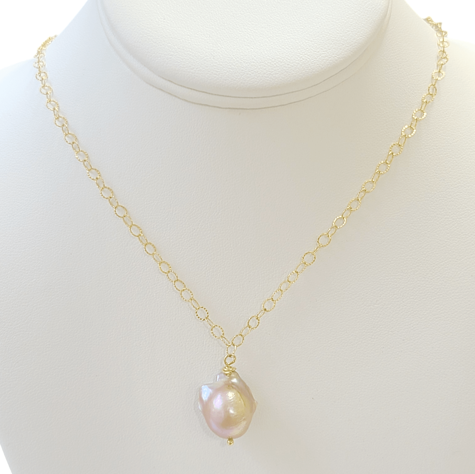 Peach Baroque Necklace - LPL Creations