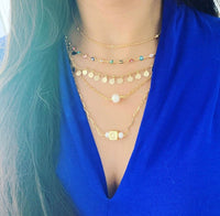 Cube Initial Necklace - LPL Creations