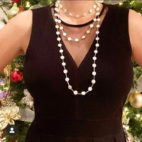 Kylee Flat Pearl Necklace - LPL Creations