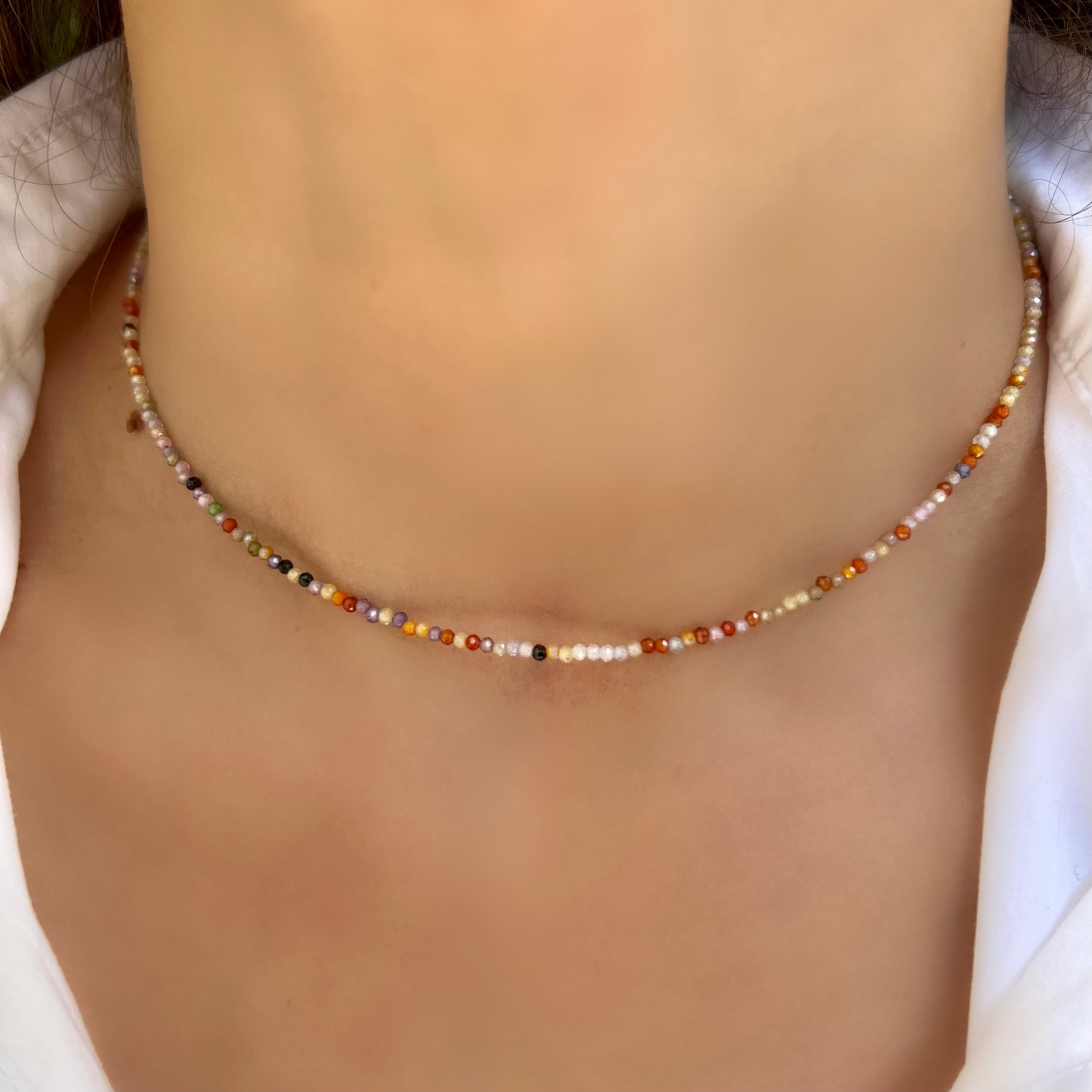 Tiny Agatha  Necklace