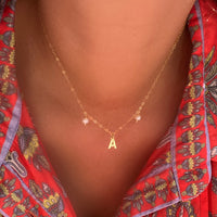 Gold Initial Necklace - LPL Creations