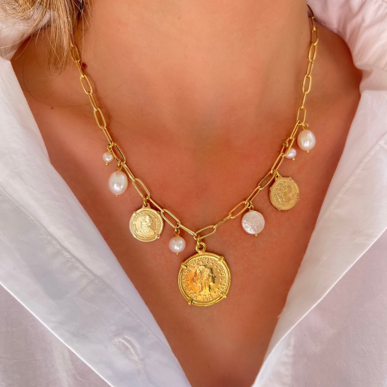Coins Chain Necklace - LPL Creations