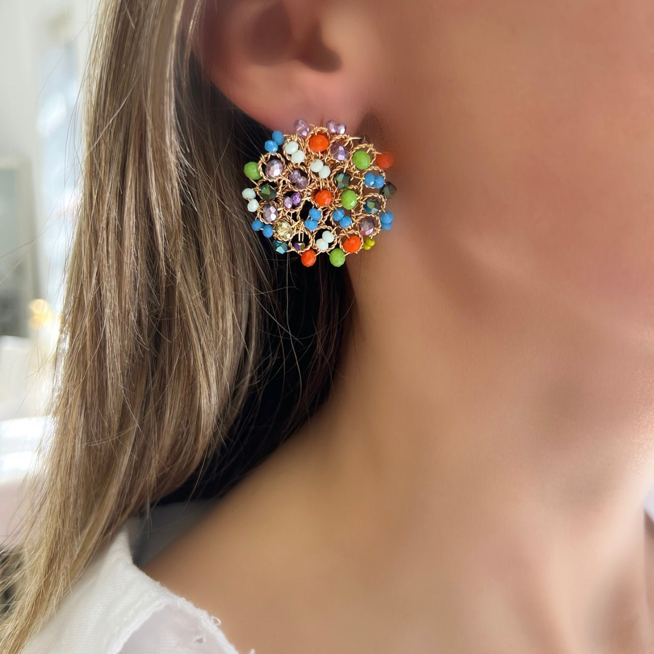 Peacock Stud Earrings - LPL Creations