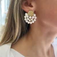 Fan Pearls Earrings - LPL Creations