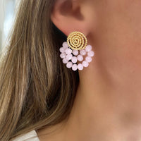 Crystal Fan Earrings - LPL Creations