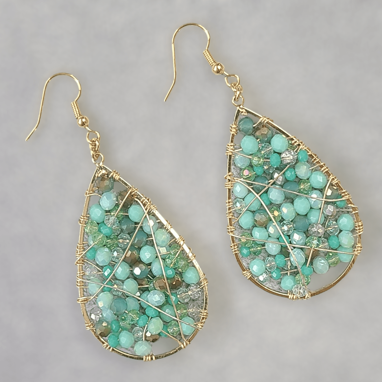 Drop Crystals Earrings - LPL Creations